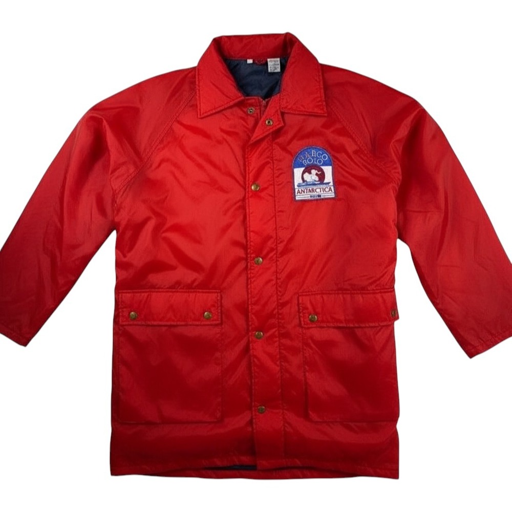 Vintage Marco Polo Antarctica 1997 Parka Jacket Red Large Y2K Skater Hip Hop